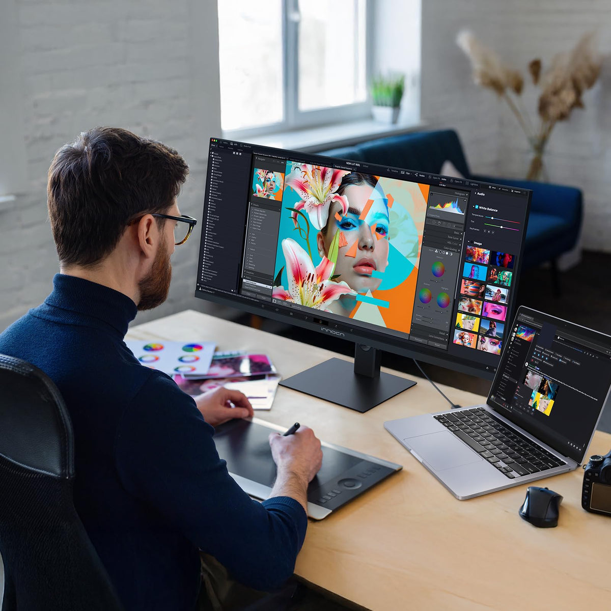 INNOCN 21:9 cinematic display for multitasking and immersive gaming