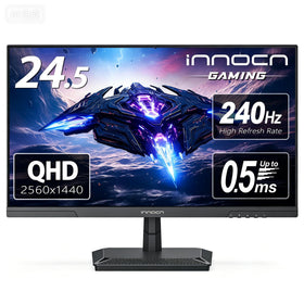 INNOCN 24.5-inch front-view gaming monitor with sharp 1440p clarity for immersive play