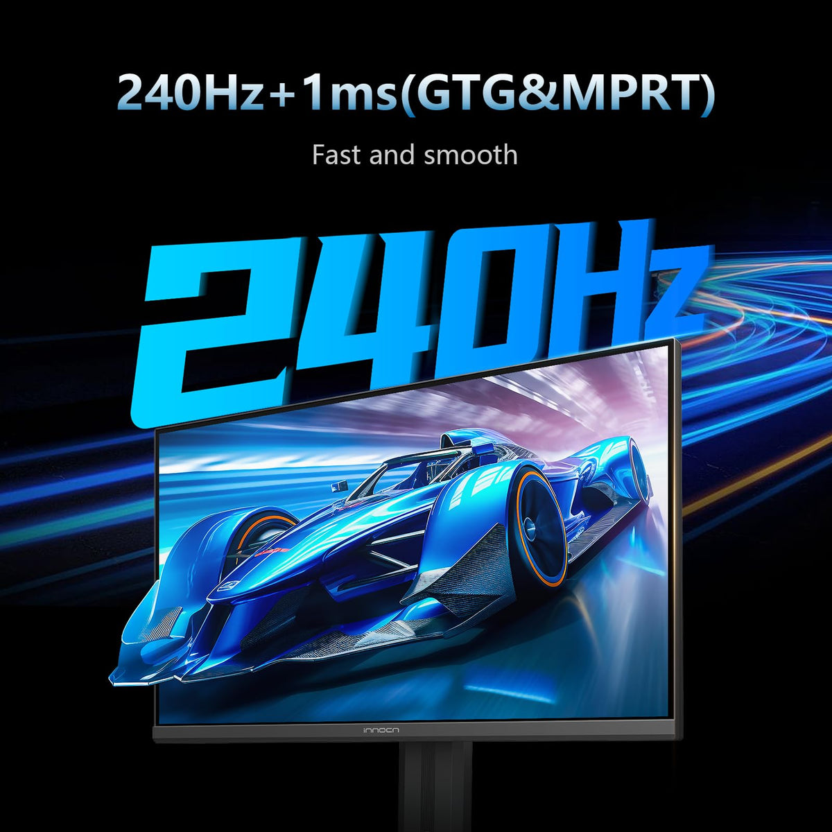 INNOCN 25G2H Plus IPS panel showing vivid colors and wide sRGB coverage