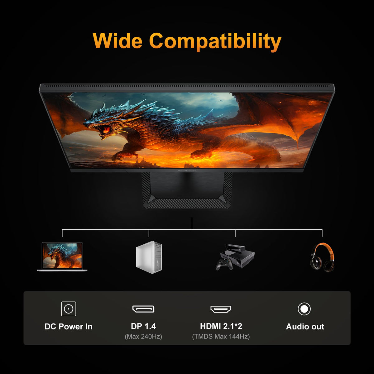 INNOCN 25M2S ultra-narrow bezels for immersive setups