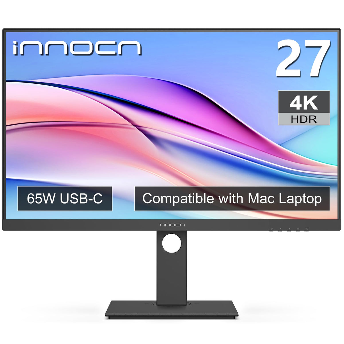 INNOCN 27C1U-D built-in speakers provide convenient audio without extra gear.