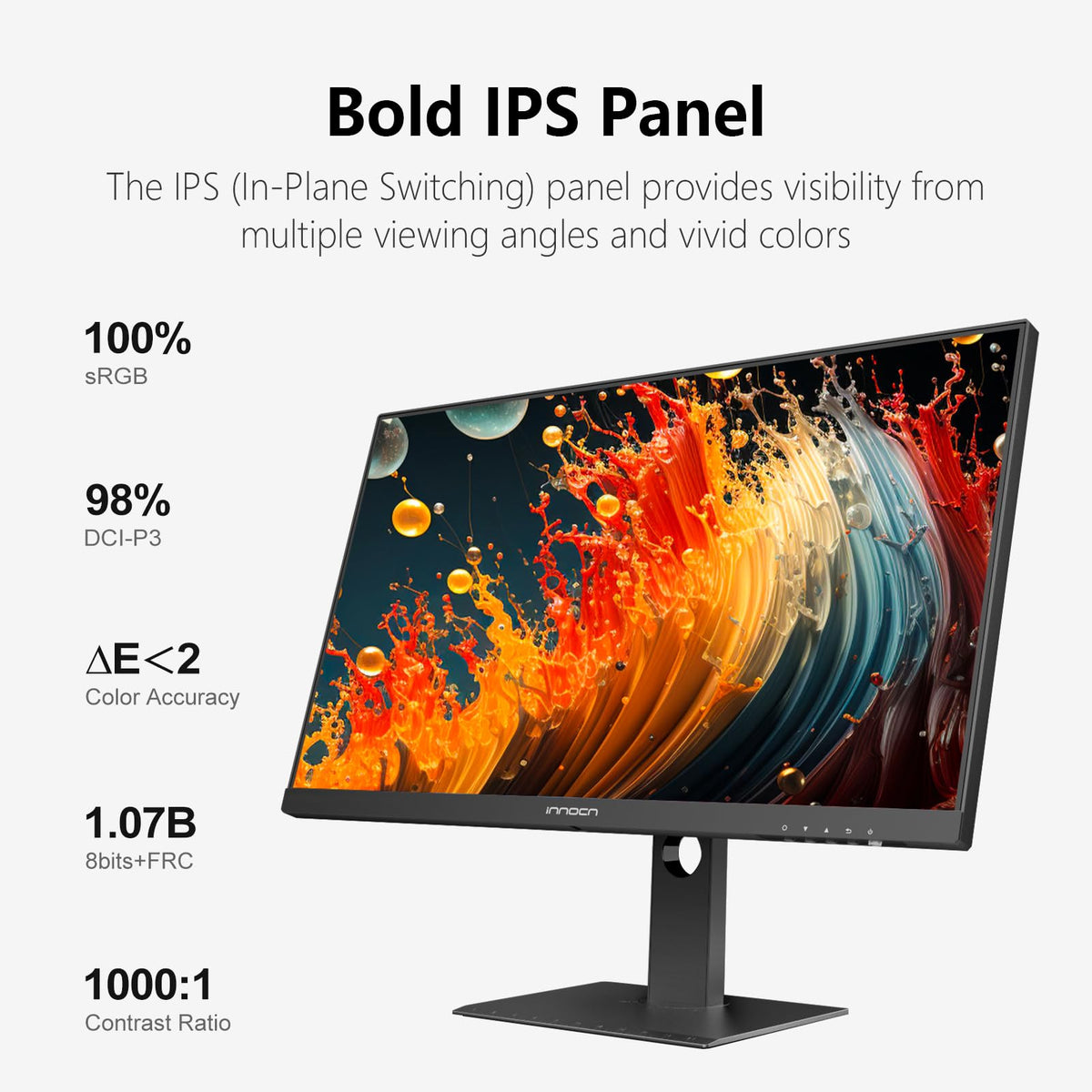 INNOCN 27C1U-D color-accurate display for design and editing tasks.