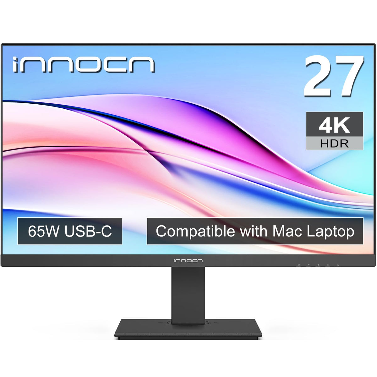 INNOCN 27C1U-D front view delivering 4K clarity for detailed work.