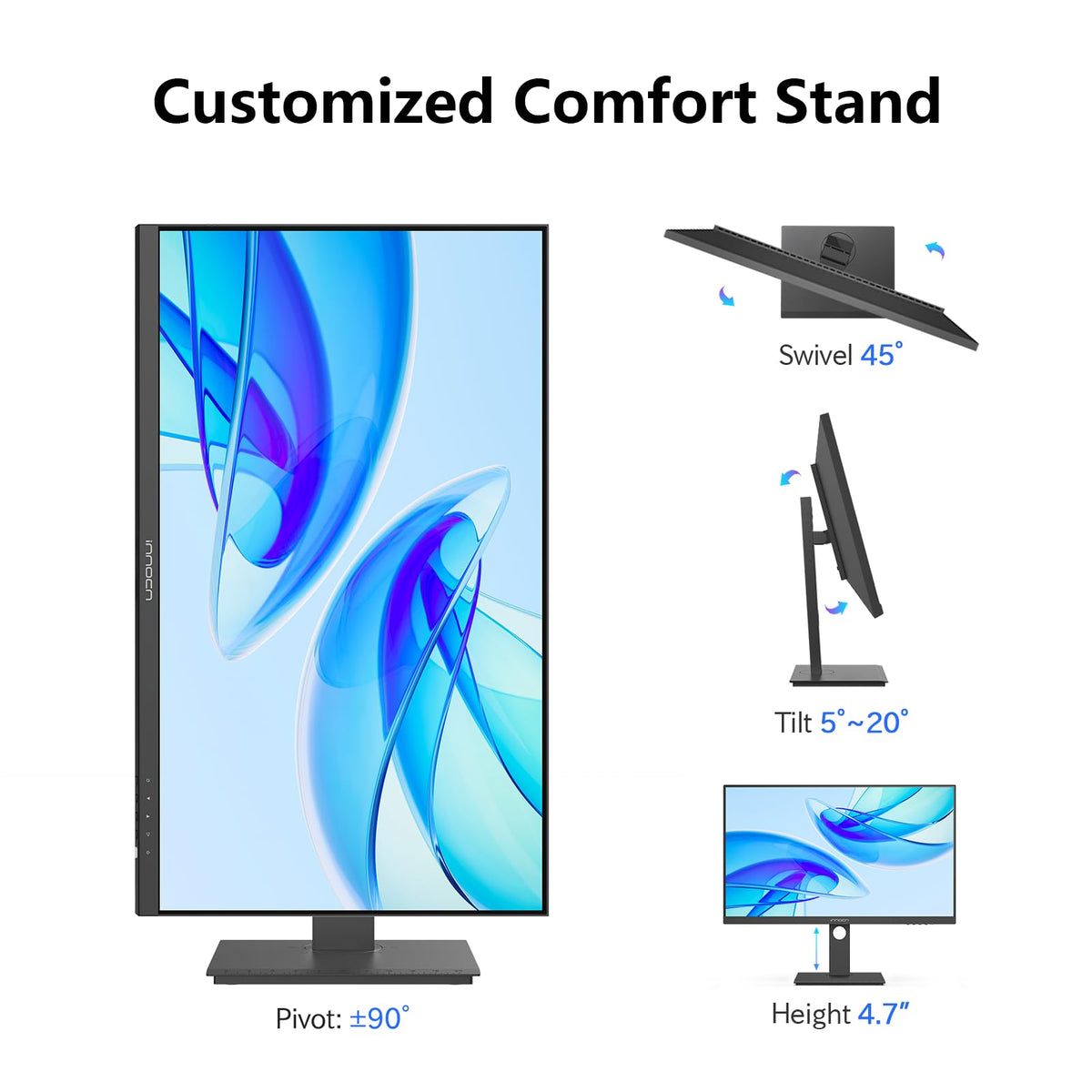 INNOCN 27C1U-D VESA mount enables flexible wall or arm mounting.