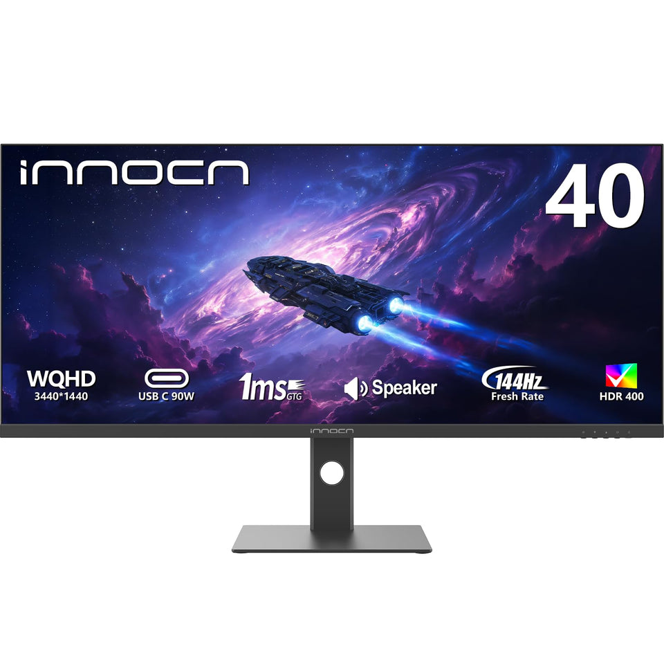 INNOCN 40-inch WQHD ultrawide monitor showing expansive visuals for immersive gaming and productivity