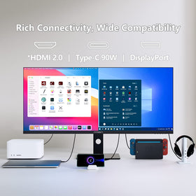 INNOCN 40C1R ergonomic tilt height adjustability and mountability.