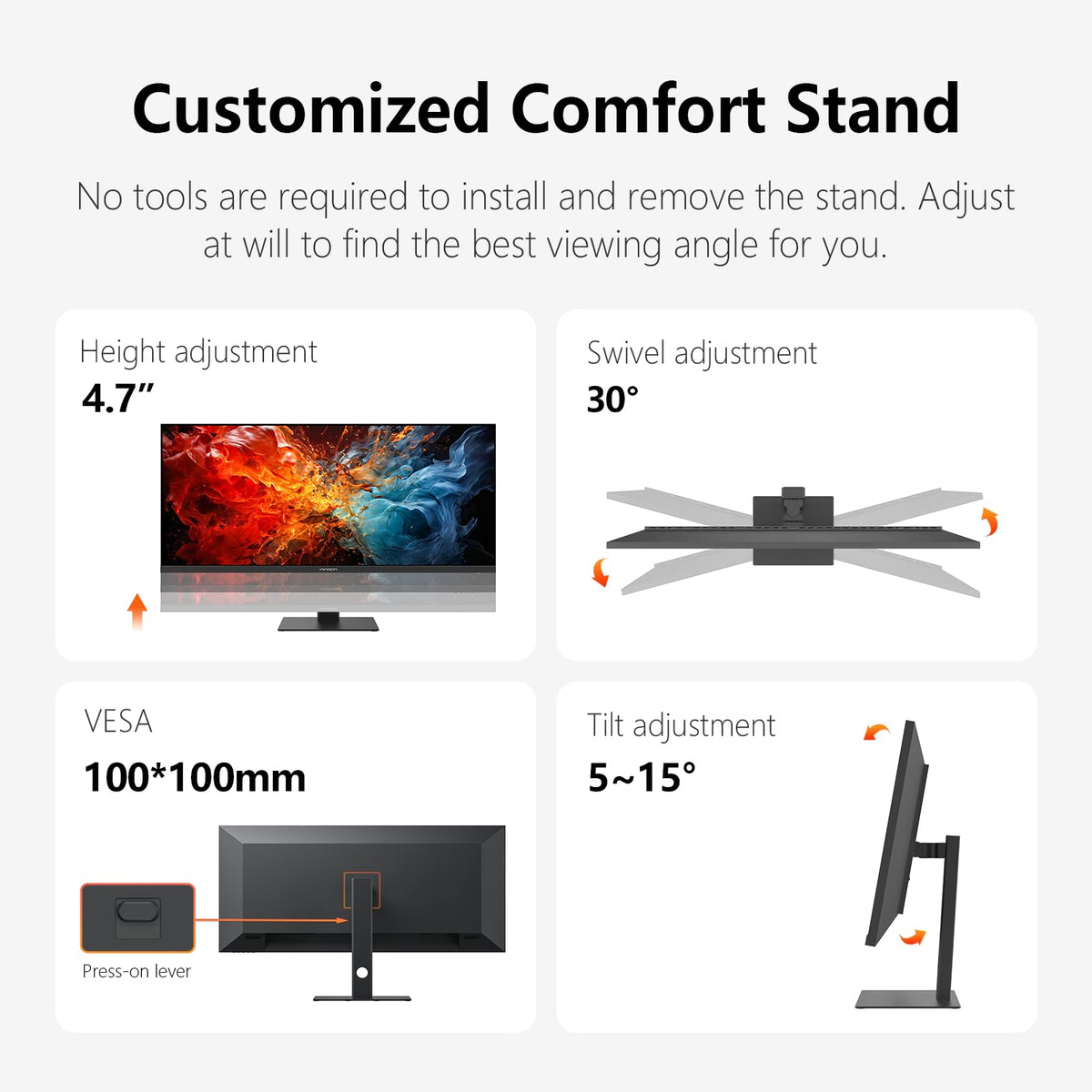 INNOCN 40C1U ultra-narrow bezels framing a sleek office setup.
