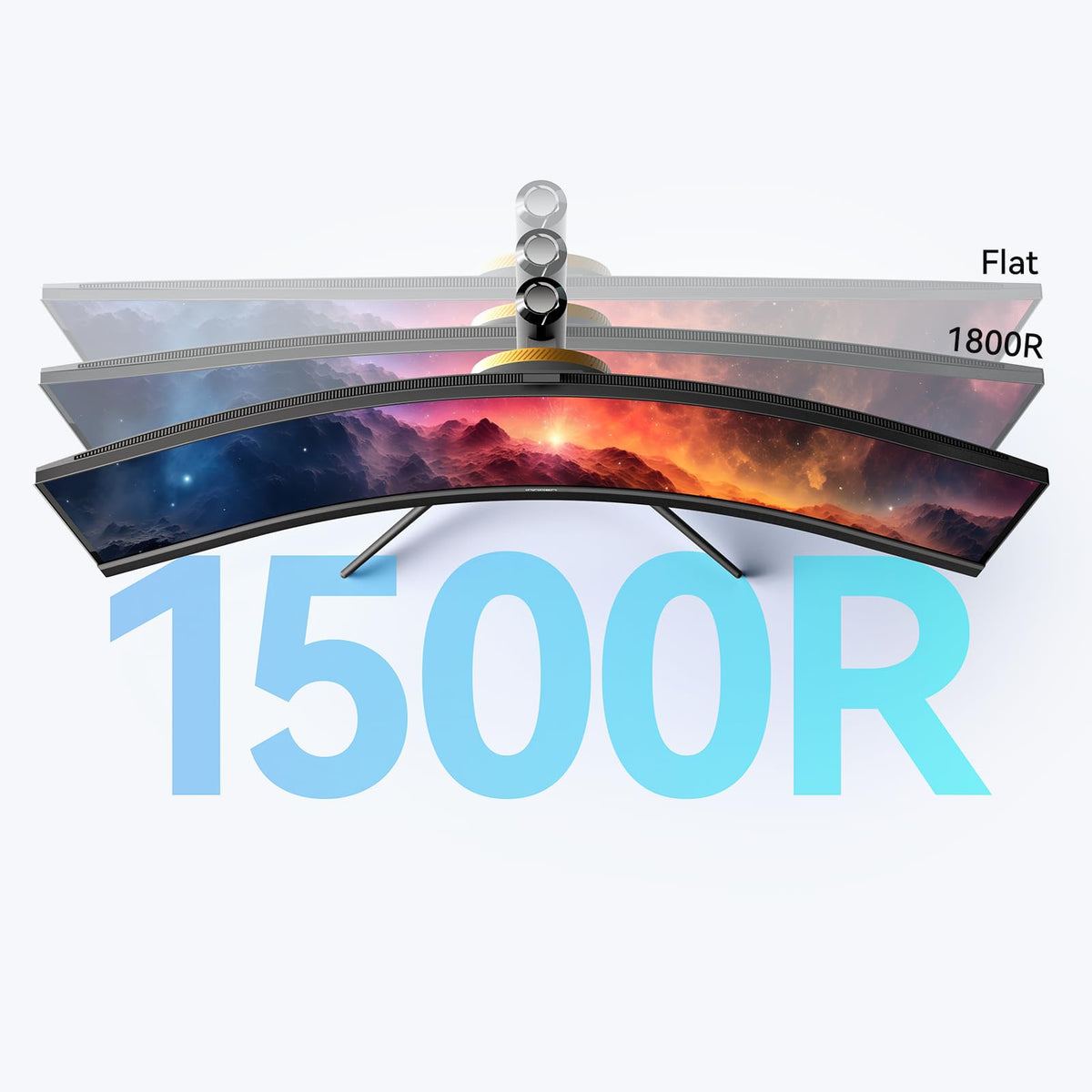 INNOCN 45-inch ultrawide curved monitor tilt and swivel angle for customizable comfort.