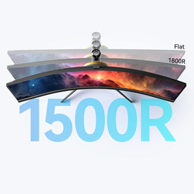 INNOCN 45-inch ultrawide curved monitor tilt and swivel angle for customizable comfort.
