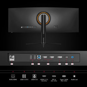 INNOCN 45C1R built-in speakers delivering on-desk audio