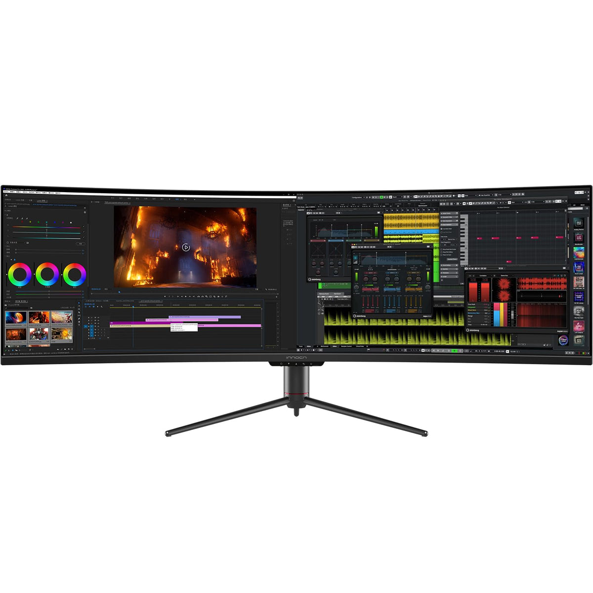 INNOCN 49C1G curved ultrawide monitor with immersive 32:9 visuals for gaming and work