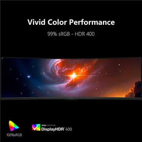 INNOCN 49C1R HDR400 with 99% sRGB delivers vivid color and contrast.