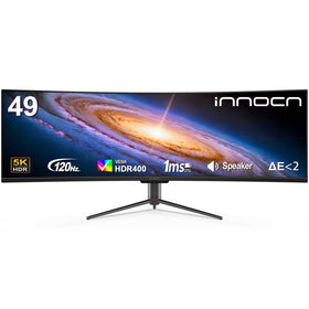 INNOCN 49C1R ultrawide curved monitor view enhances immersive gaming and multitasking.
