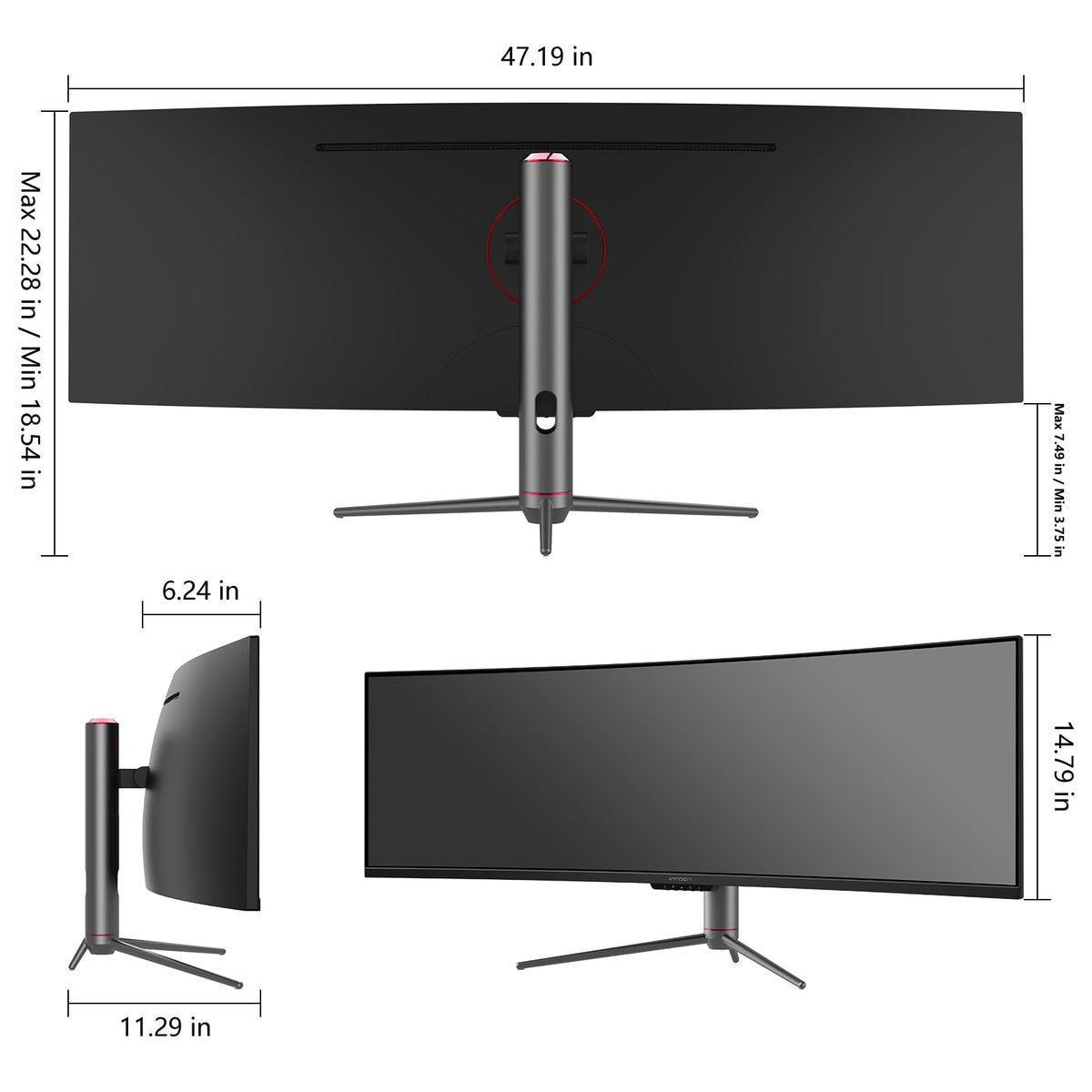 INNOCN 49C1S PIP/PBP enables multi-source viewing on one screen