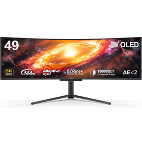INNOCN 49Q1R QD-OLED panel with vivid colors and sharp detail for creators