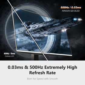 INNOCN GA27M1Q adjustable stand for comfortable viewing angles