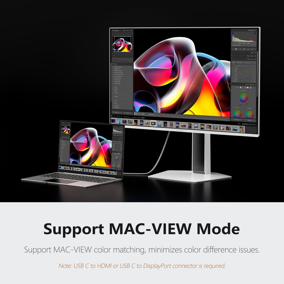 INNOCN GA27M1Q Mac-View mode optimizes color on Mac devices