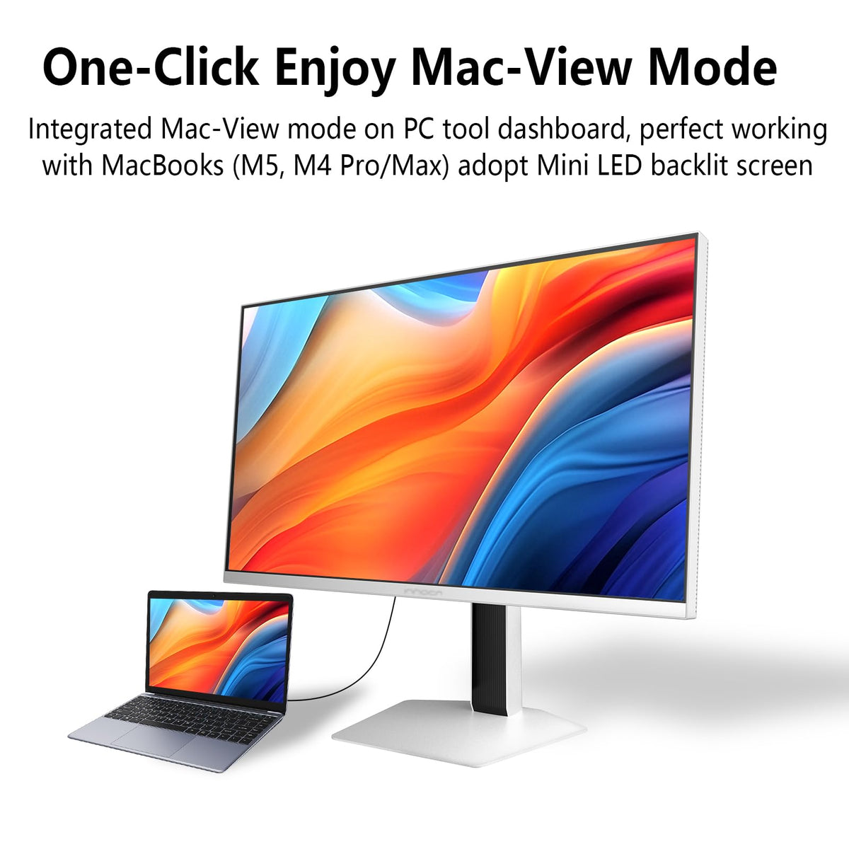 INNOCN GA27T1M pivot tilt stand for ergonomic viewing