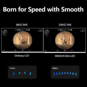 INNOCN GA27T1M ultra-narrow bezels for seamless multi-monitor layouts