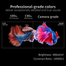 INNOCN PU15-Pre touchscreen action shot highlights portable touch workflow.