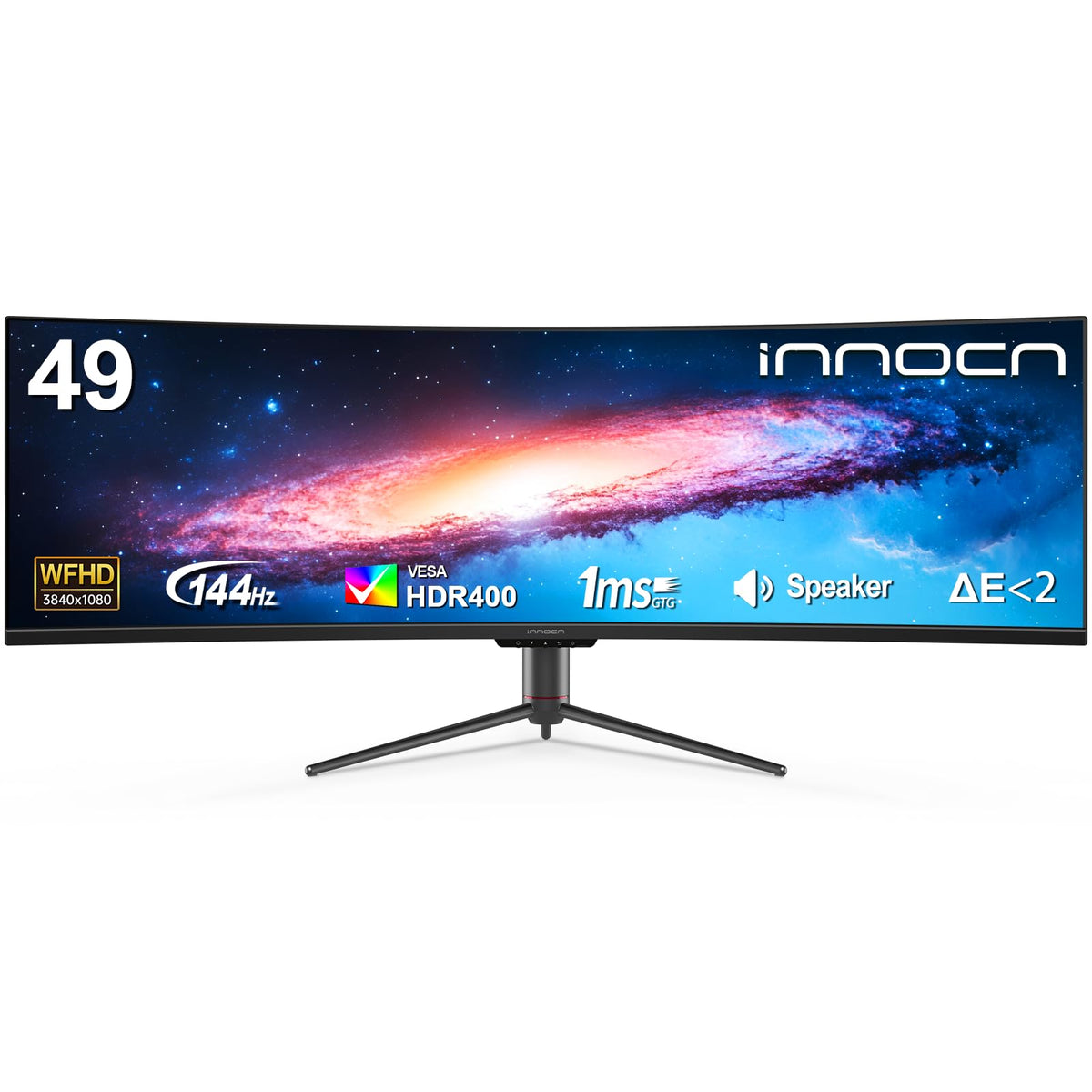INNOCN ultrawide 49-inch curved monitor offers a panoramic view for multitasking and entertainment.
