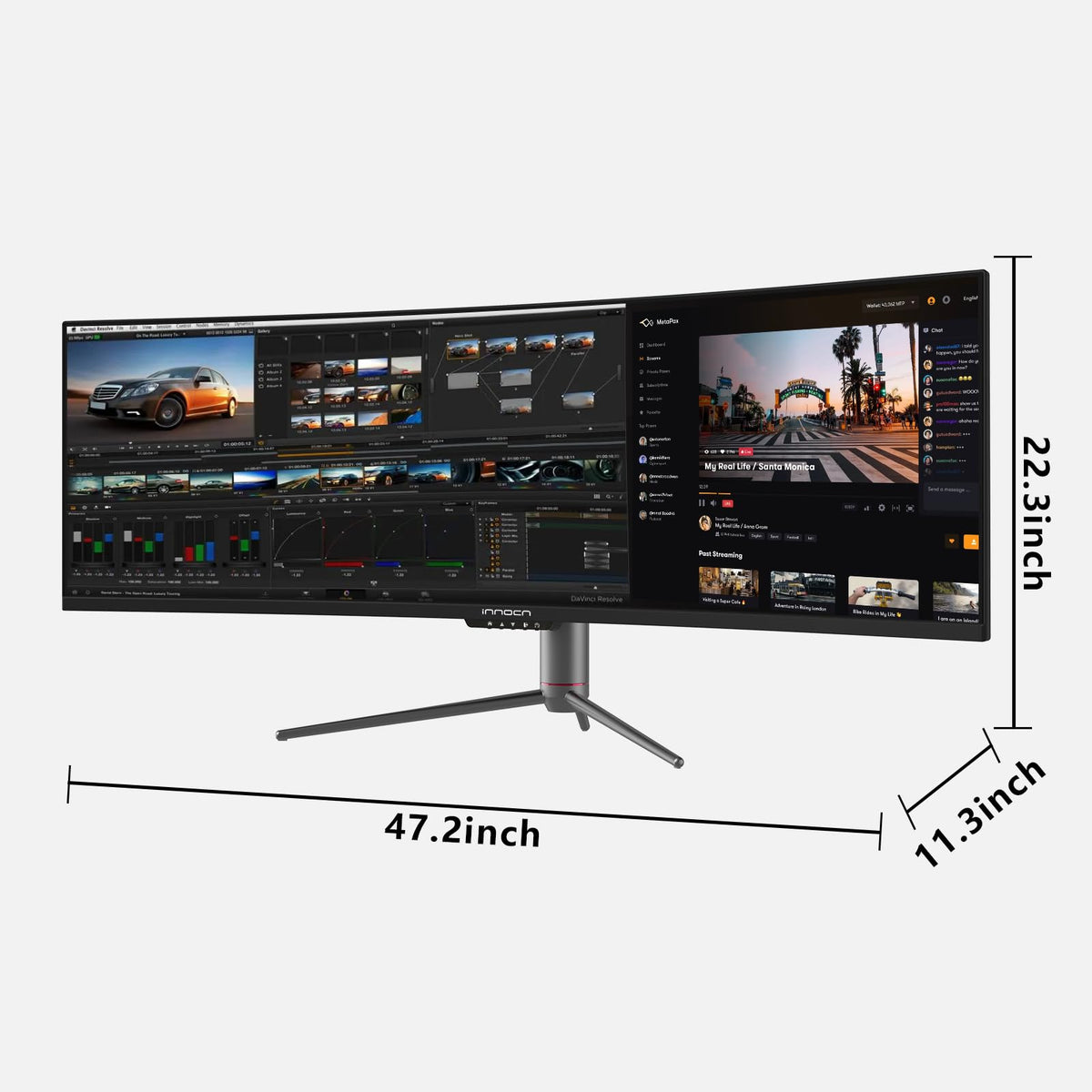 INNOCN PIP/PBP enables split-screen multitasking for enhanced productivity.