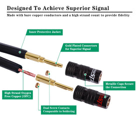 InnoStars 99.99% oxygen-free copper core for high conductivity and minimal signal loss.