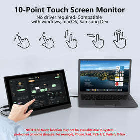 InnoView 15.6-inch monitor 60Hz touch demonstrates responsive input