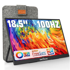 InnoView 18.5-inch portable monitor front view for on-the-go multitasking.