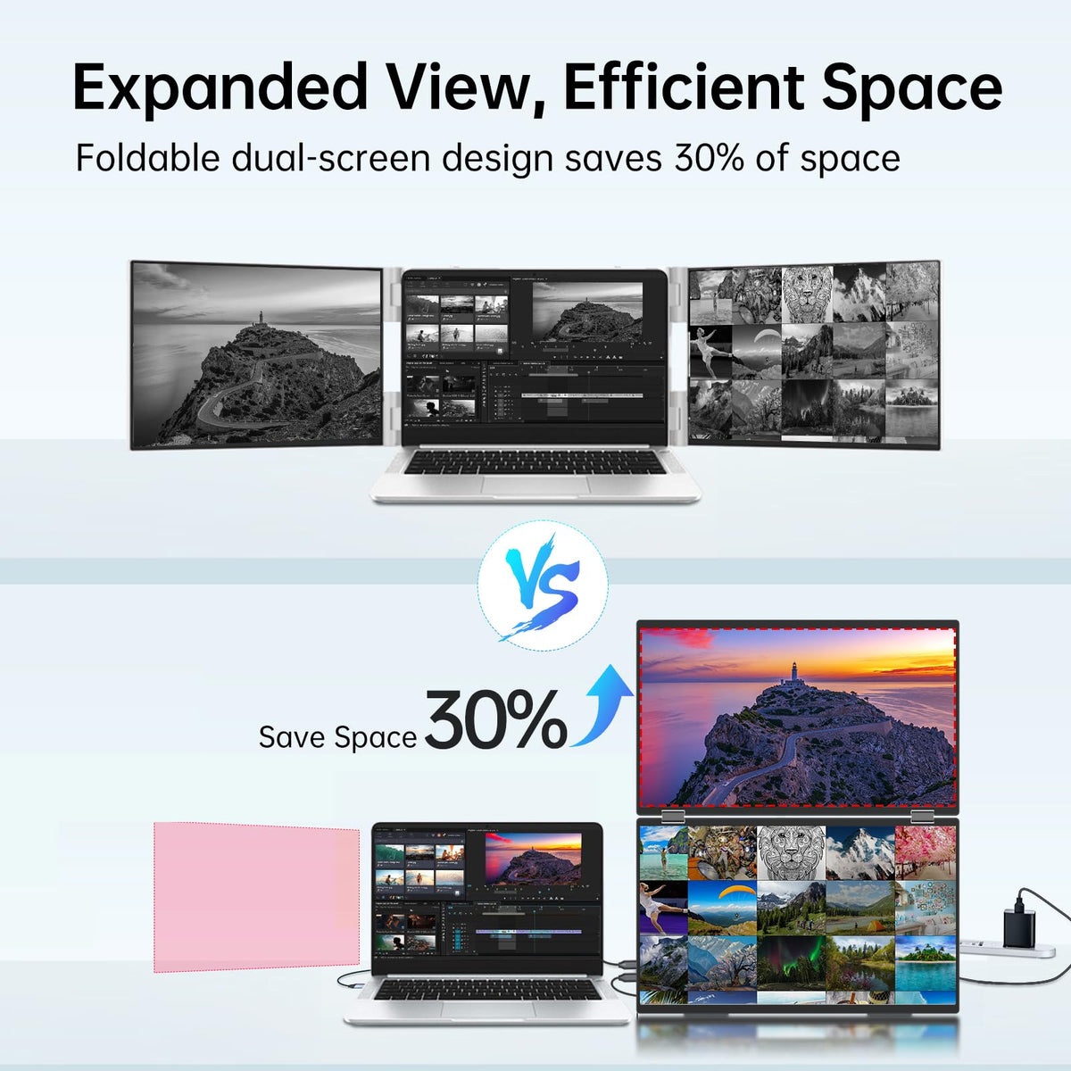 InnoView 18.5-inch IPS display with crisp color