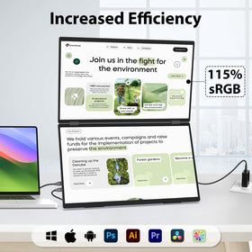InnoView 180-degree rotation stand enables flexible viewing angles
