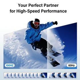 InnoView 180-degree stand adjustment for personalized viewing angles.