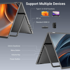 InnoView 18.5-inch IPS panel with 178-degree viewing angles maintains color accuracy.