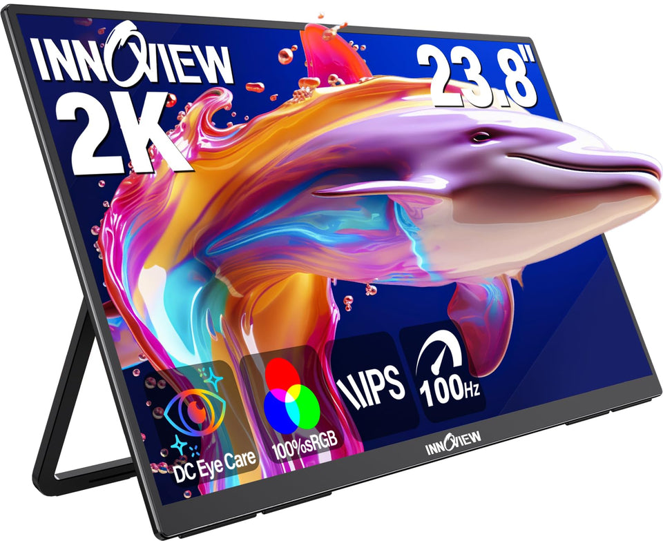 InnoView 23.8-inch front view with 2K display for immersive gaming and productive work