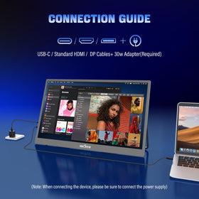 InnoView 2K portable monitor 100% sRGB HDR for vivid visuals.