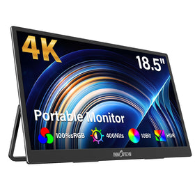 InnoView 4K portable monitor front view with crisp 4K visuals on the go