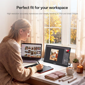 InnoView built-in 180-degree stand offers versatile viewing angles.