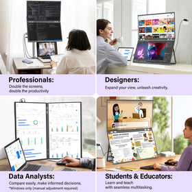 InnoView combine-wide canvas creates a seamless, ultra-wide workspace.