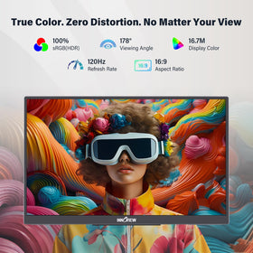 InnoView IPS panel with 100% sRGB for accurate color reproduction.
