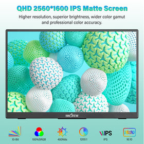 InnoView IPS true color panel close-up emphasizes accurate hues for editing.