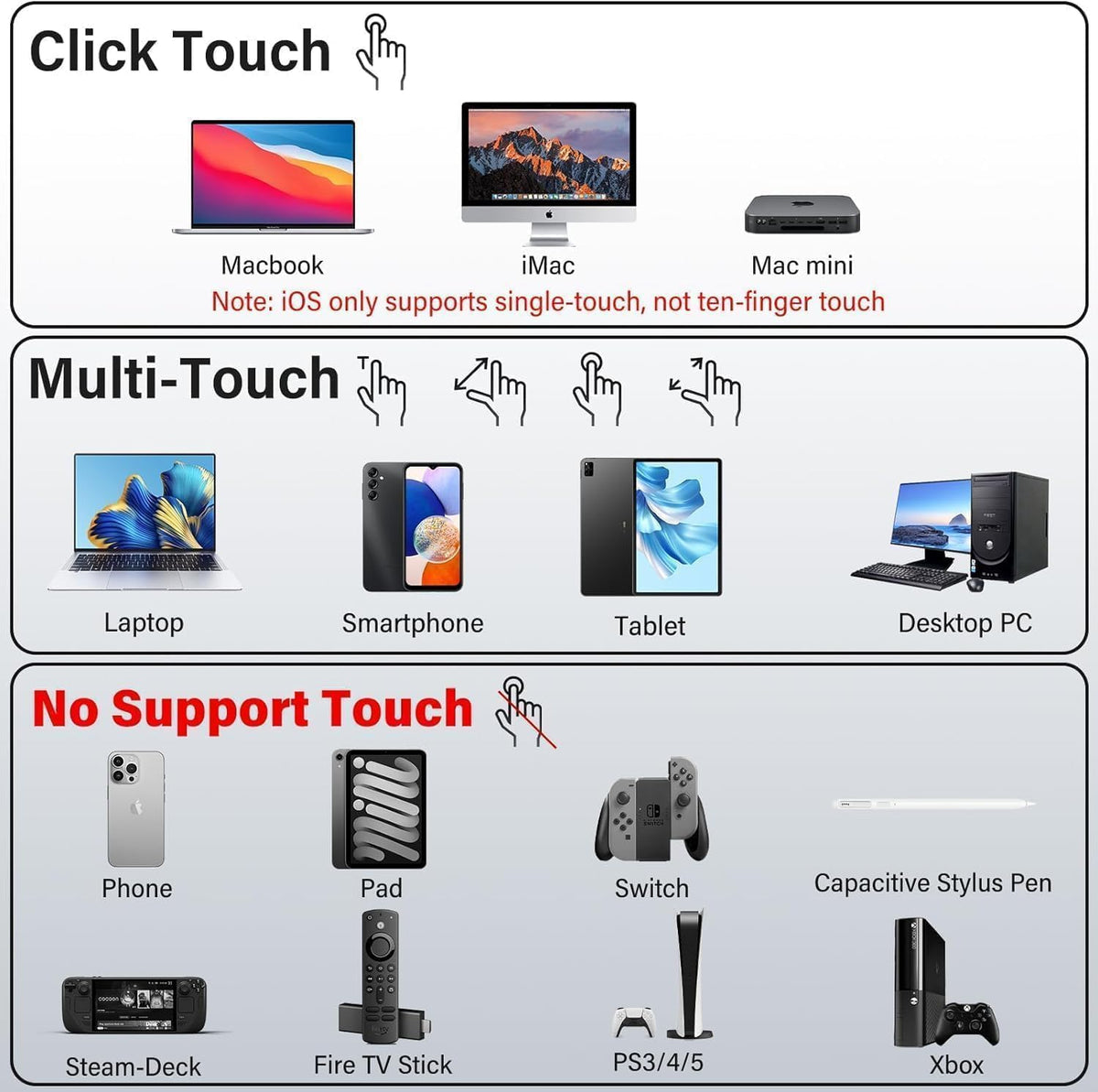 InnoView 15.6-inch built-in stand enabling comfortable viewing angles