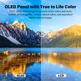 InnoView portable monitor is lightweight, ideal for backpack travel.