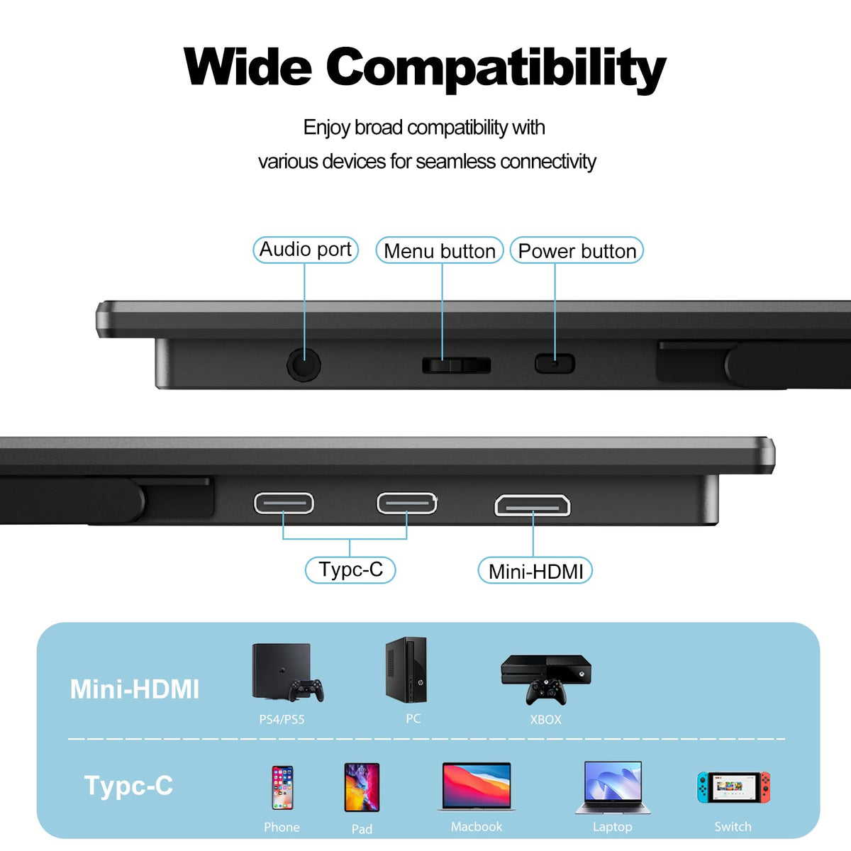 InnoView protective travel case keeps the screen safe during transit.