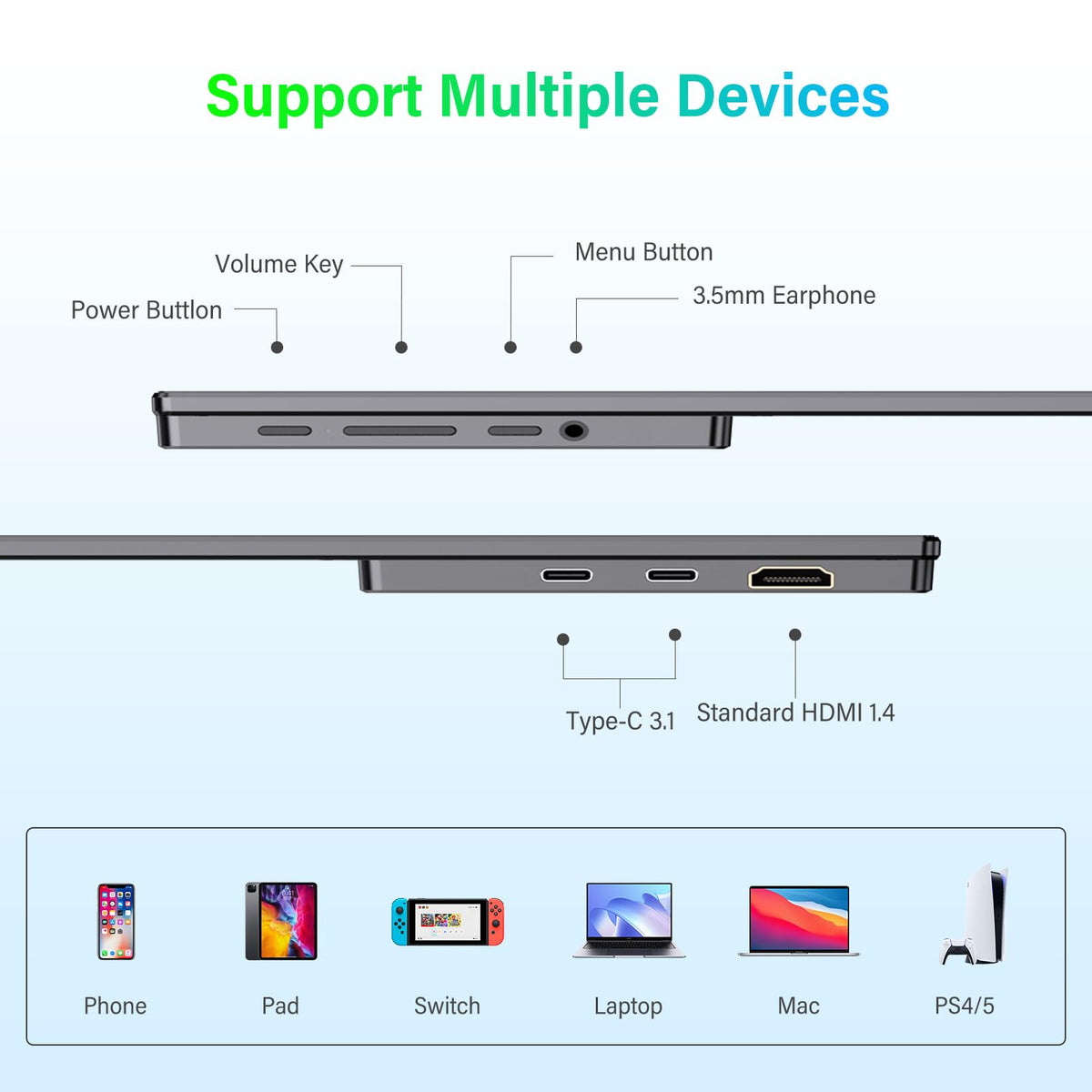 InnoView smart leather cover doubles as a sturdy stand.