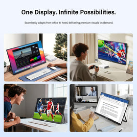 InnoView 100% sRGB color accuracy for vibrant, true-to-life visuals