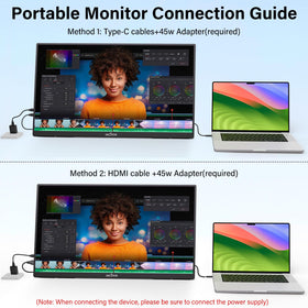 InnoView ultra-slim portable monitor easy to carry for travel