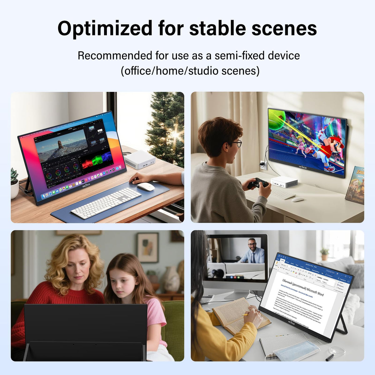 InnoView USB-C and HDMI connectivity supports many devices