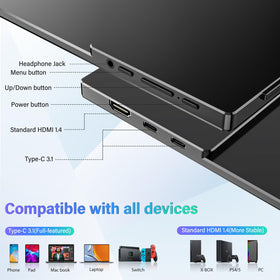 InnoView 1080p display with low blue light technology.