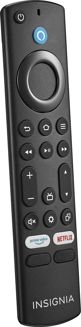 Insignia remote back texture with grip detail for comfortable handling