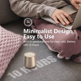 INSMY Bluetooth 5-3 connection range gold emphasizing stable wireless range